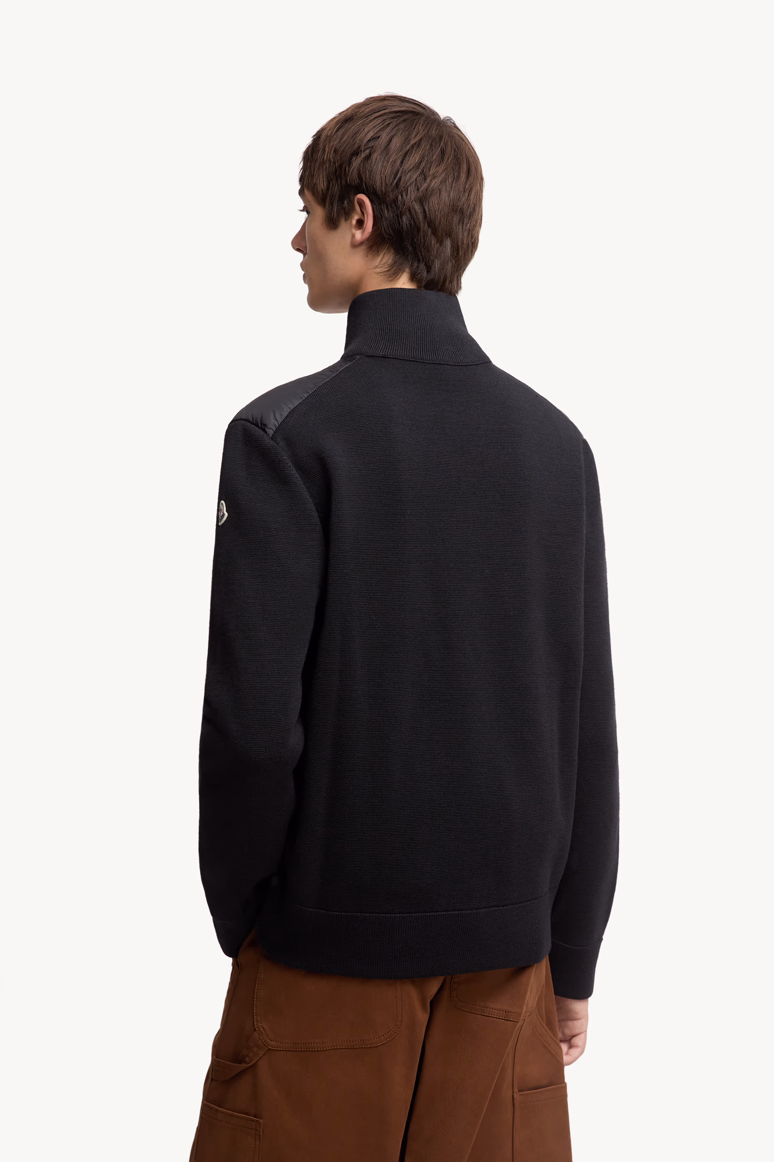 Cárdigan acolchado con cremallera Hombre Negro Moncler 5